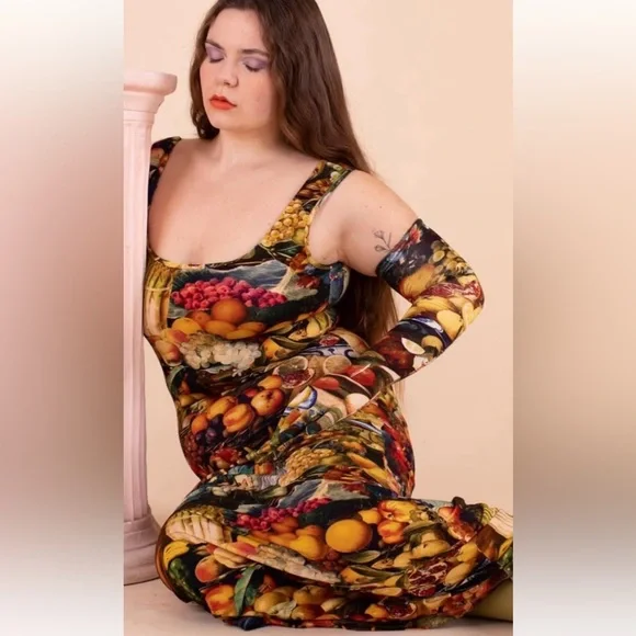 Samantha Pleet NWT banquet harvest dress 2X & gloves size M - Picture 4 of 11